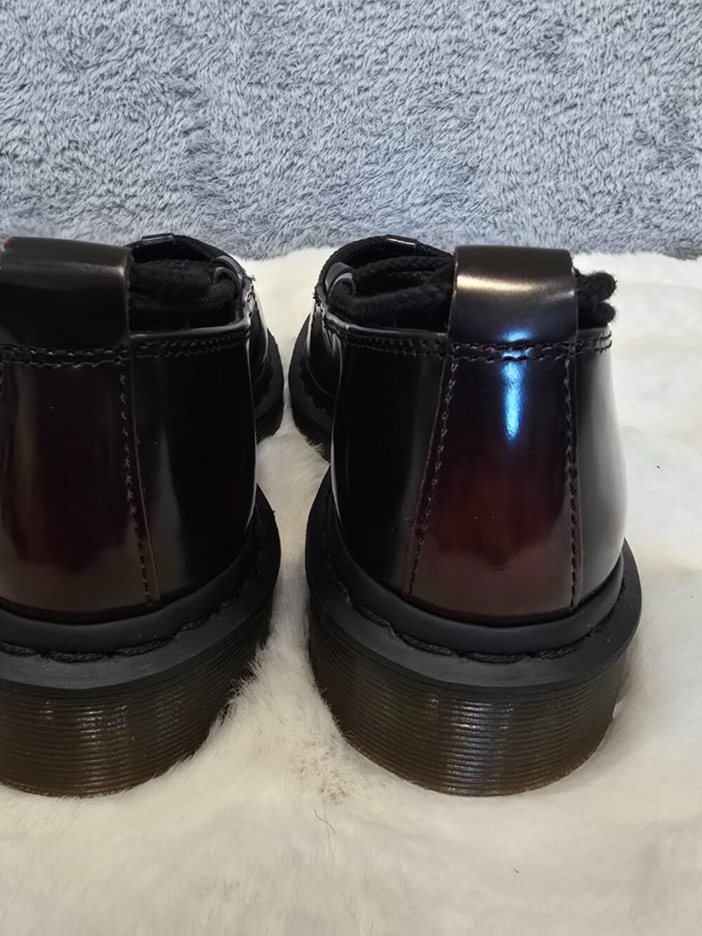 Dr. Martens Elphie II Cherry Red Arcadia Leather Ballet Inspired Womens NEW - Picture 4 of 9